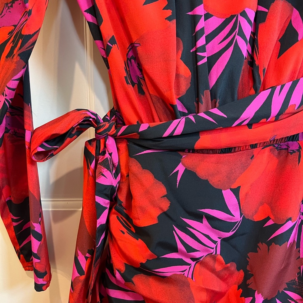 Veronica Beard Lorina Dress in Multi-Colored Poppy - Picture 11 of 11